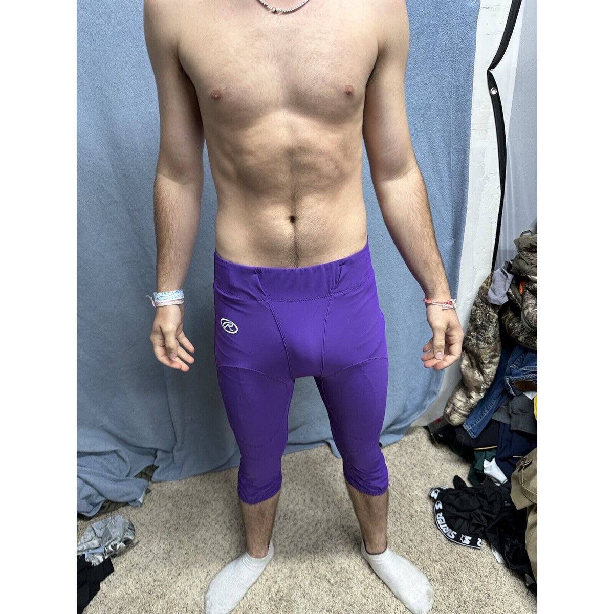 Men’s Rawlings Football Pants Medium Purple