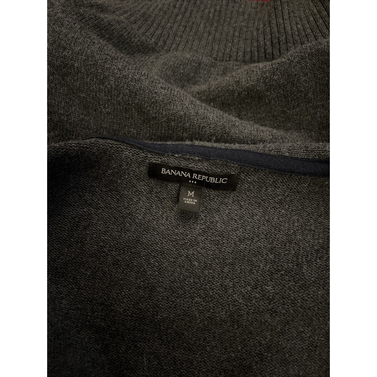 Men’s Banana Republic Medium Button up sweater long sleeve gray