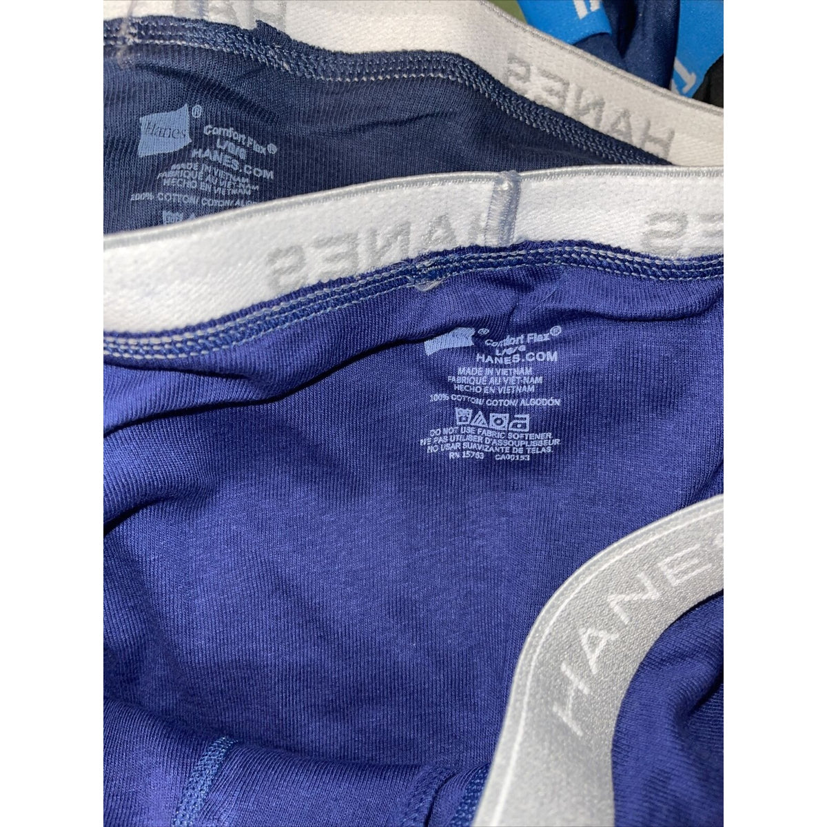 men's Large  hanes Dark blue boxer brief Comfort Flex