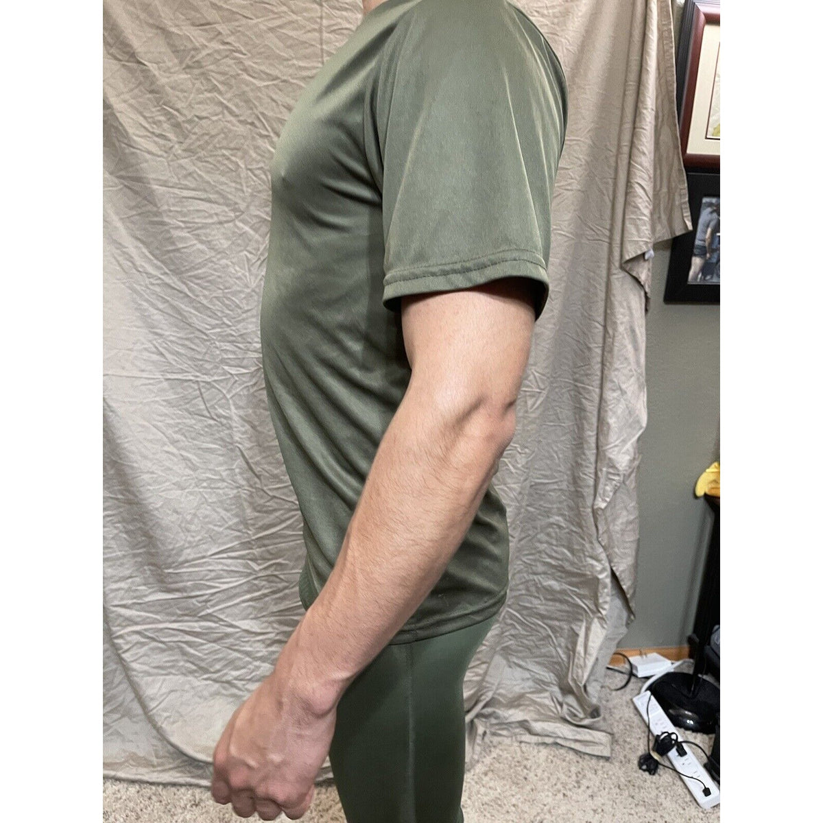 Men's Augusta Sportswear Moisture Management Athletic shirt Olive Green Medium