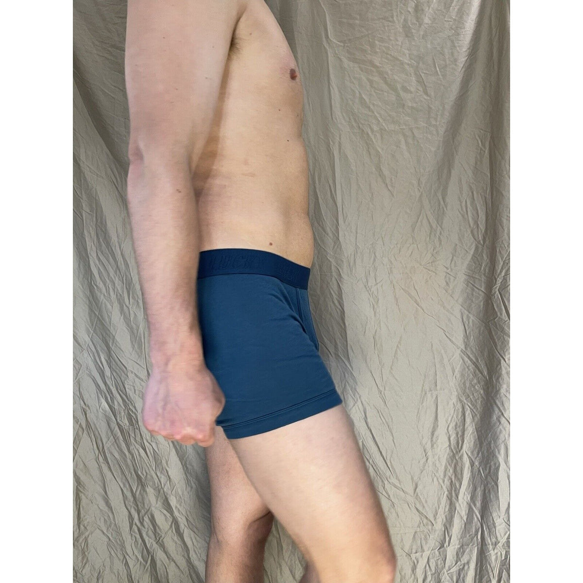 men's blue lucky brand blue medium boxer briefs cotton modal blend