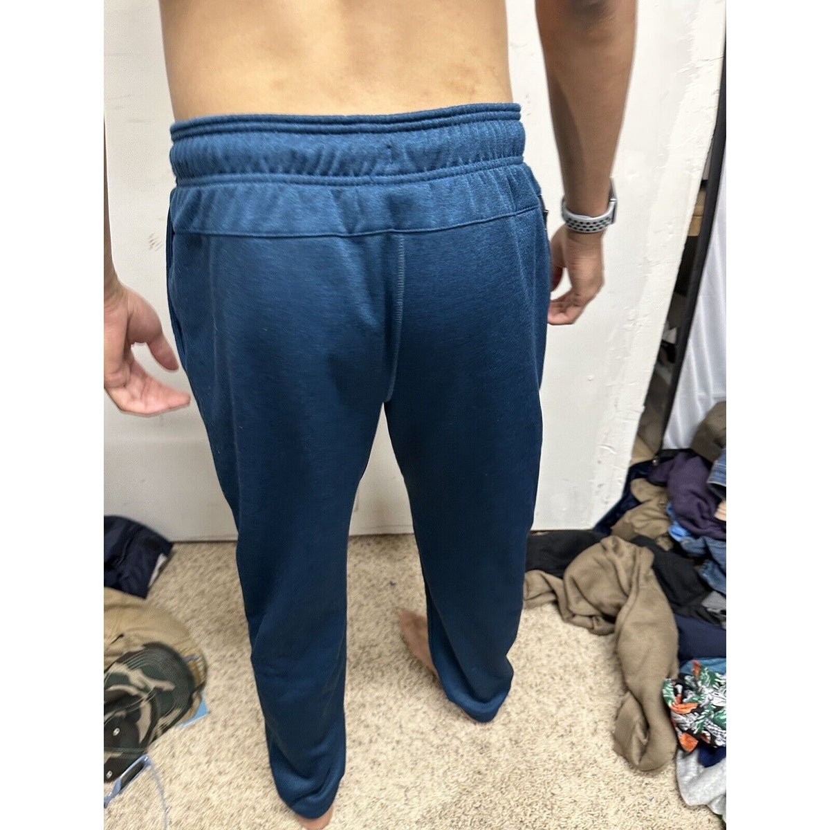 Men’s Blue/green AND1 Medium Sweatpants With Pockets