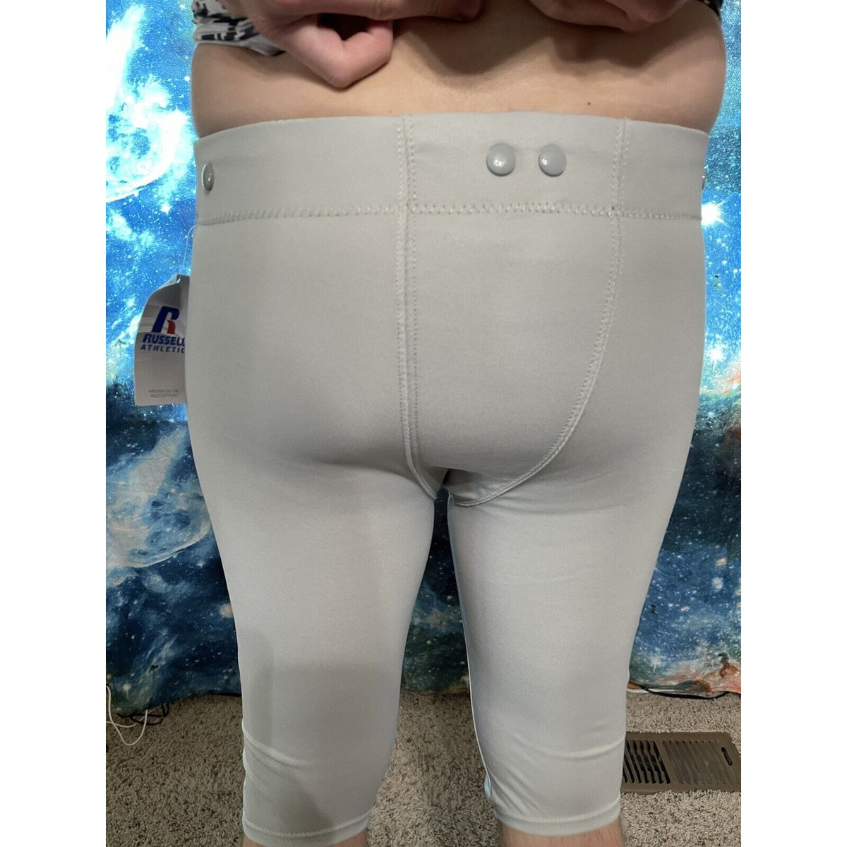 Russell Y2XL Youth Game Football Pants Gridiron Silver