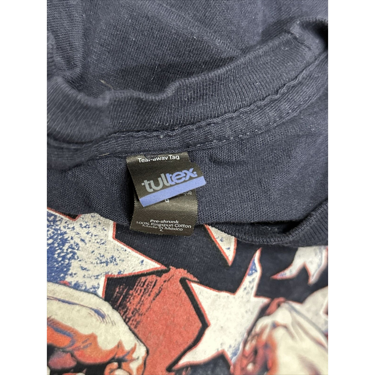 men’s tultex large dark blue incredible hulk tshirt short sleeve