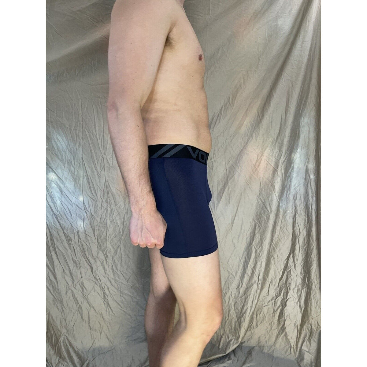 men's Dark Blue  volcom XL athletic compression boxer briefs