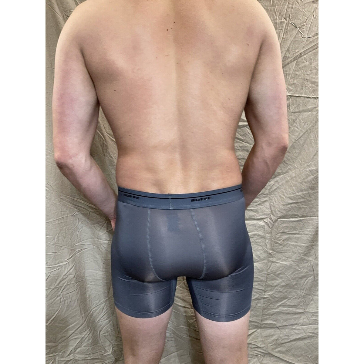 Men's Soffe base layer gunmetal compression shorts XL  New And Never Worn