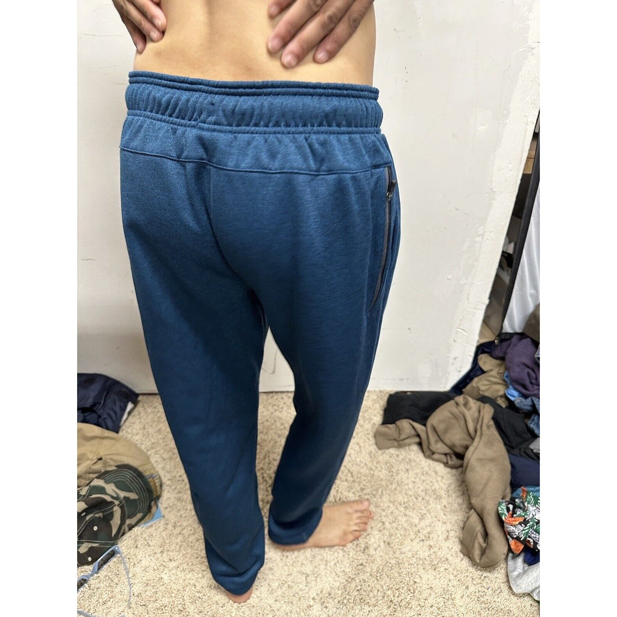 Men’s Blue/green AND1 Medium Sweatpants With Pockets