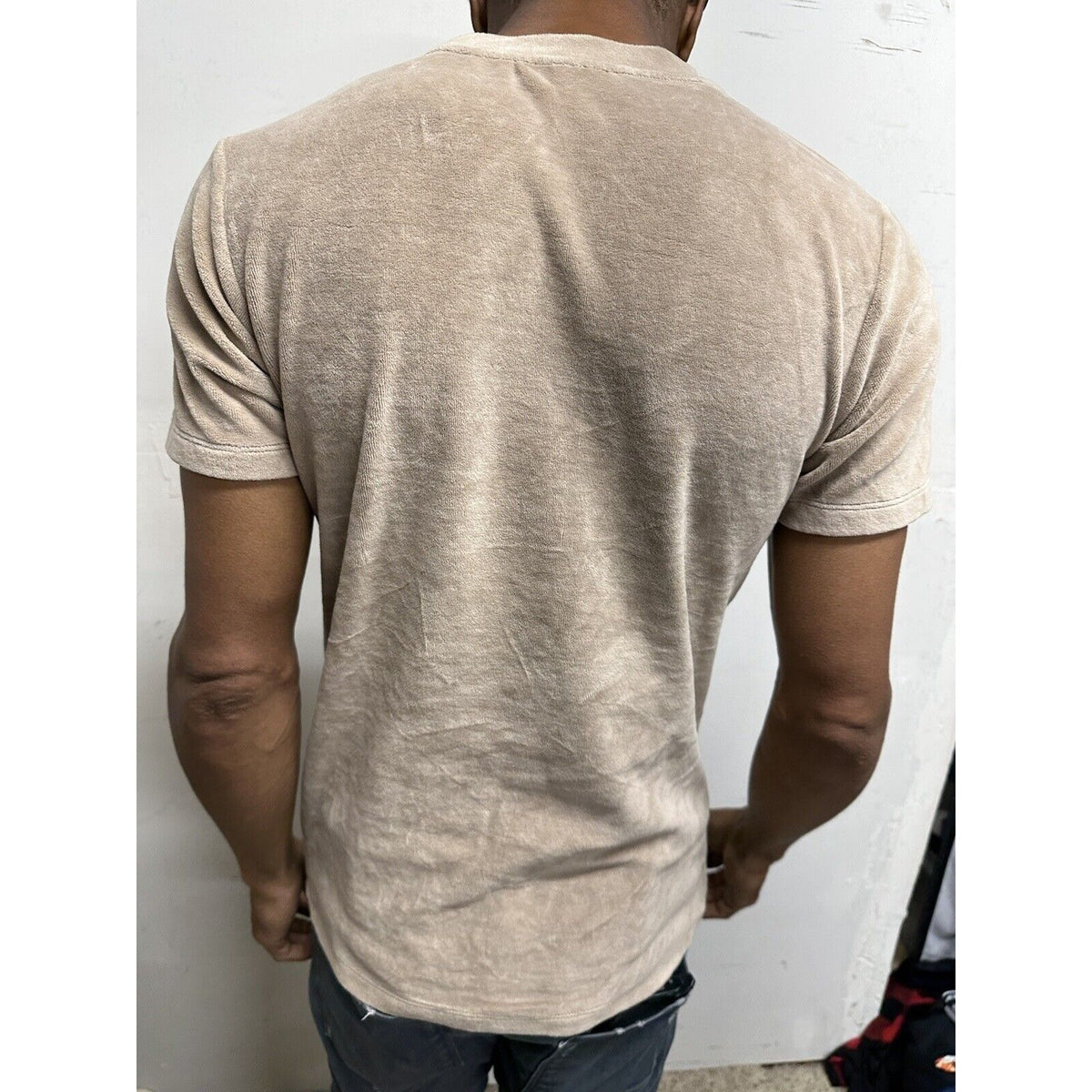 Men’s Boohooman Medium Short Sleeve Tan Shirt