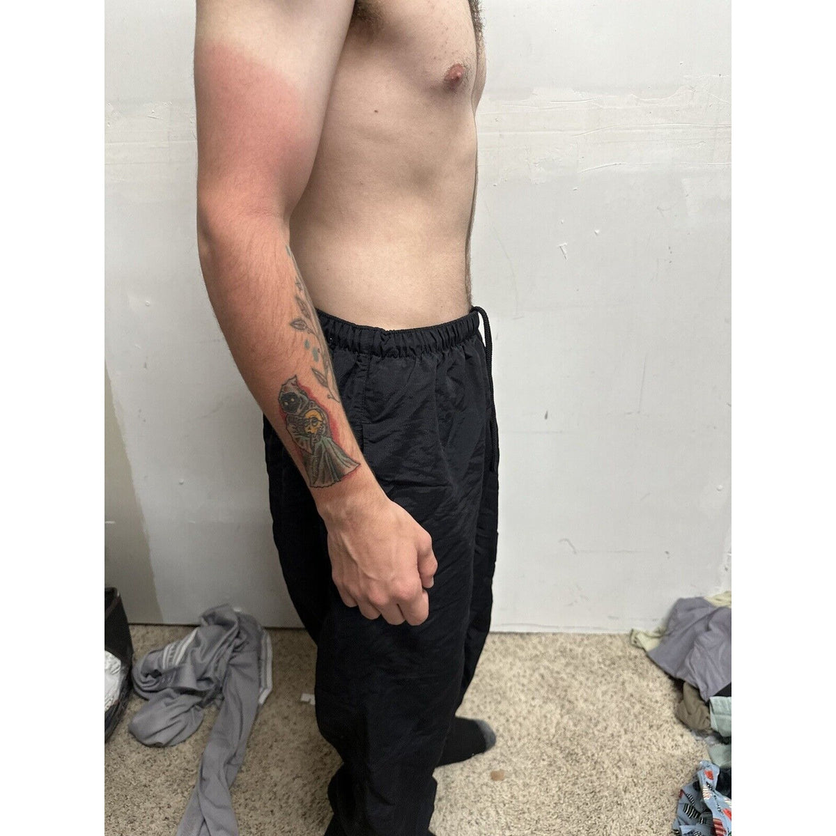 Men’s Army Pants - No Logo - XL Long Black Pt Uniform Bottoms  PFU