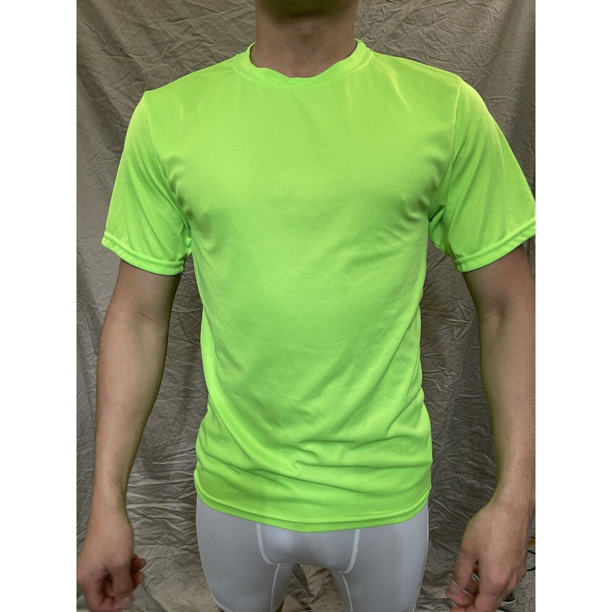 Men's Augusta Sportswear Moisture Management Athletic shirt Neon Green Small