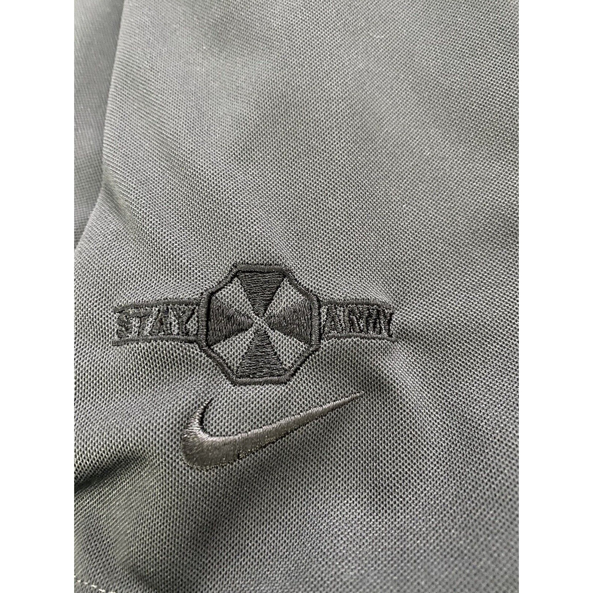 Nike Golf Dri-fit Stay Army Black Men’s Large Polyester Polo Shirt
