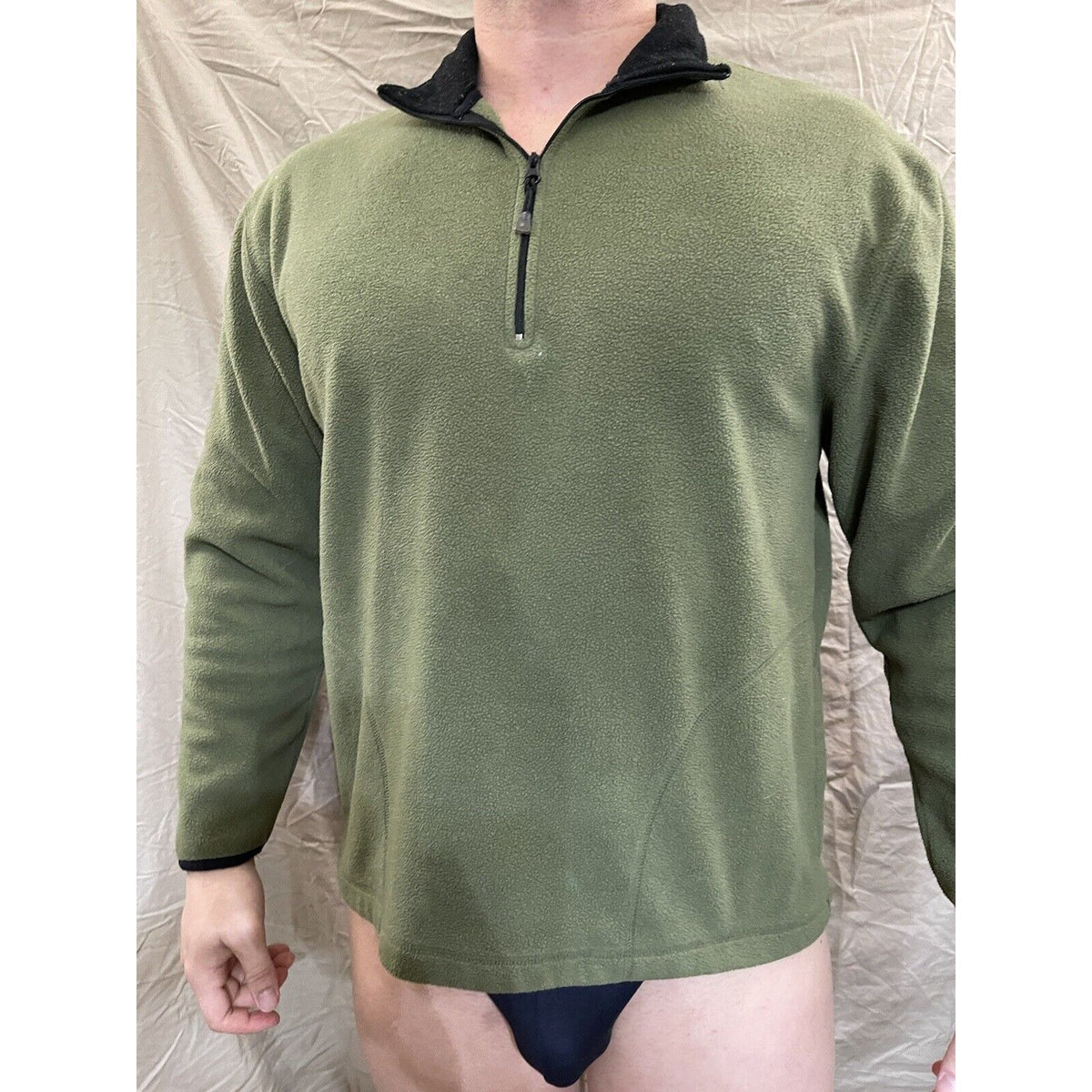 Men's Old Navy Classic Large green quarter zip pullover fleece