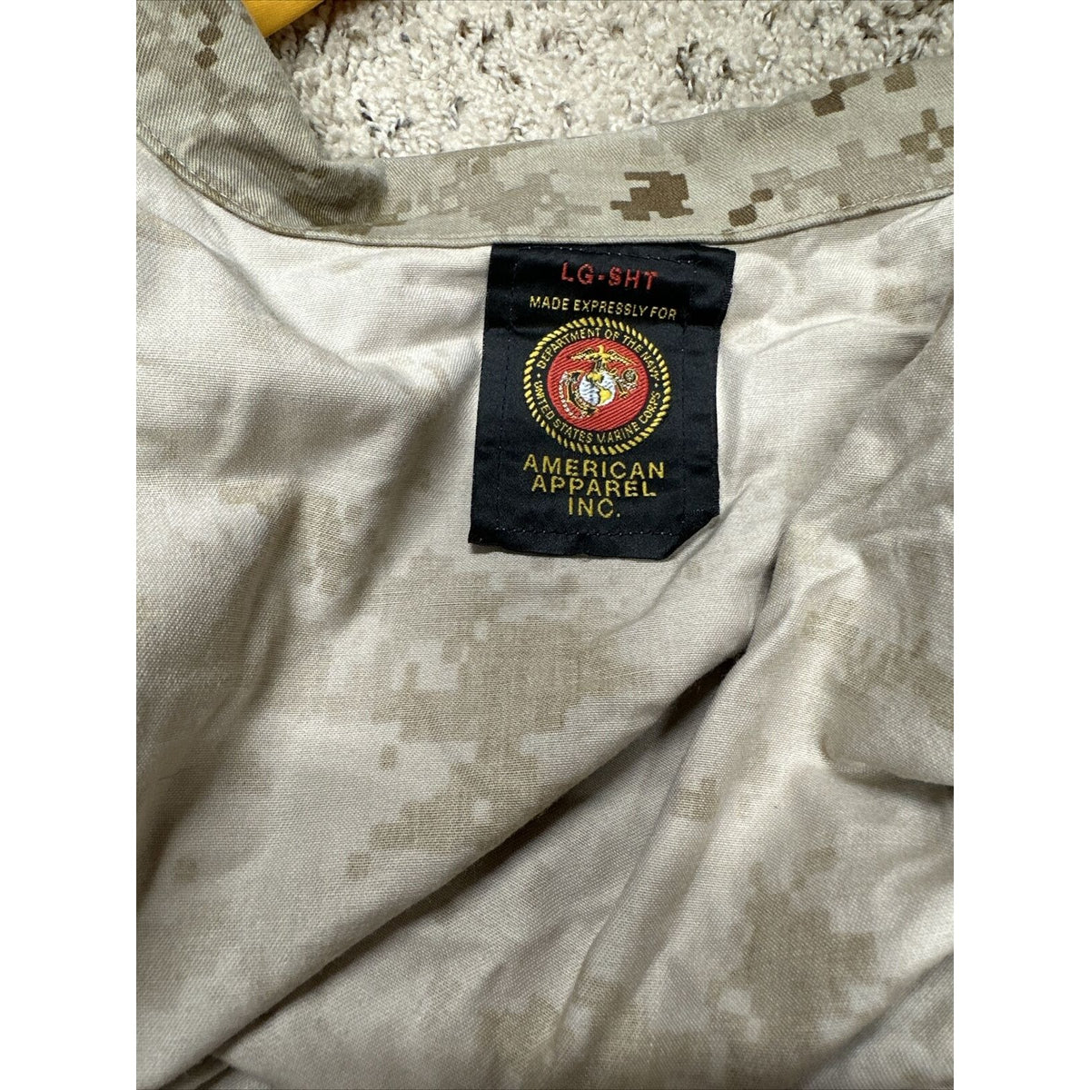 Men’s USMC Marine Corps Blouse Top Uniform Large Short