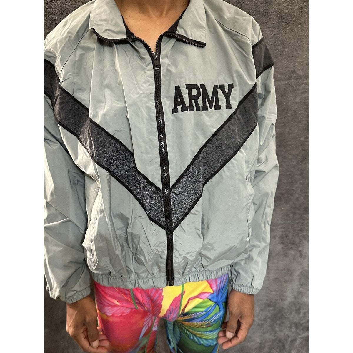 Men’s Army Jacket PFU Gray Uniform Large Short
