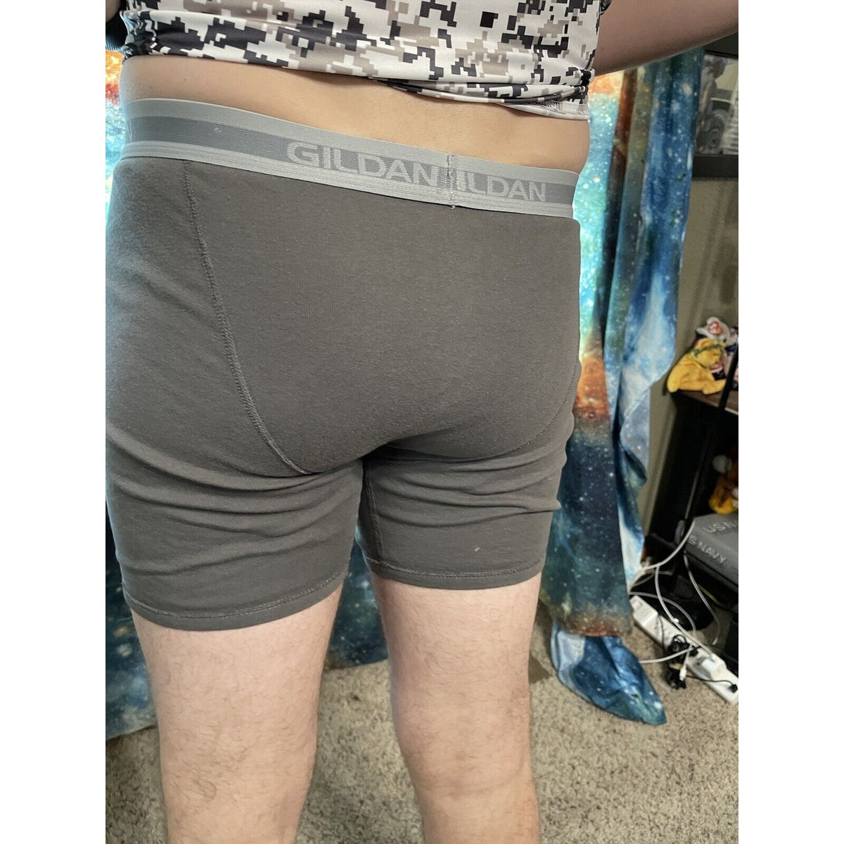 Men's Gildan Gray medium boxer briefs New And Unworn.