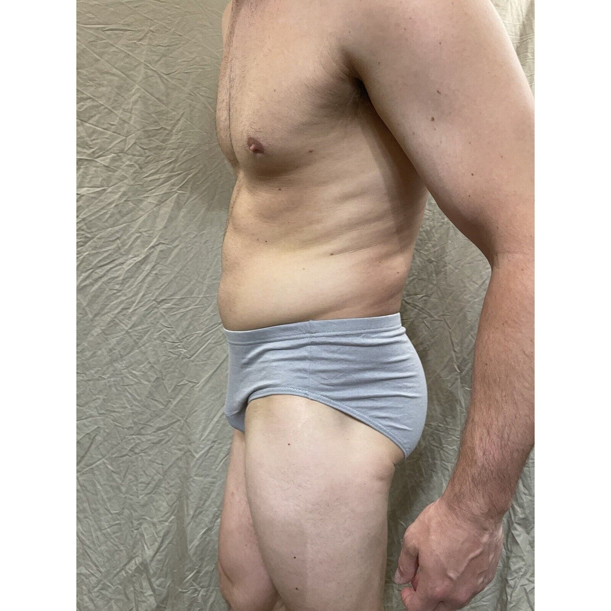 men's Gray  papi Extra large brief cotton