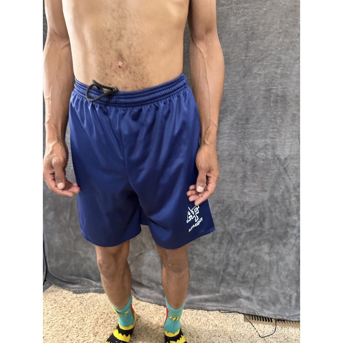 Men’s Cadet Air  Force Academy PT Blue Workout Athletic Shorts Small
