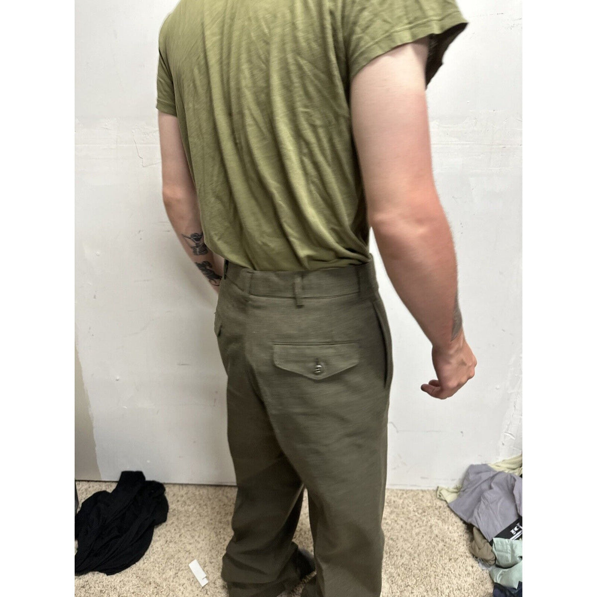 Men’s Jack Threads Medium Olive Green Marine Tshirt Only