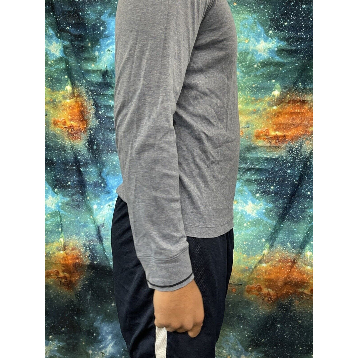 Men’s Banana Republic Medium light blue 1/4 zip long sleeve pullover