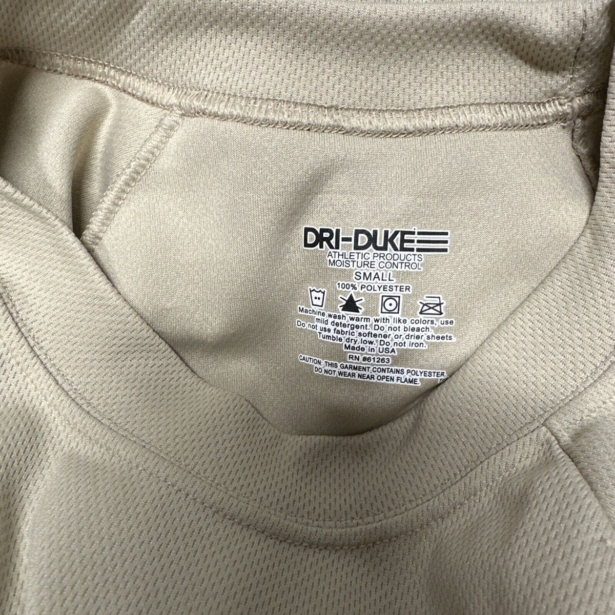 Men’s Abu Airman Battle Uniform Duke Small Tshirt Moisture Control Desert Sand