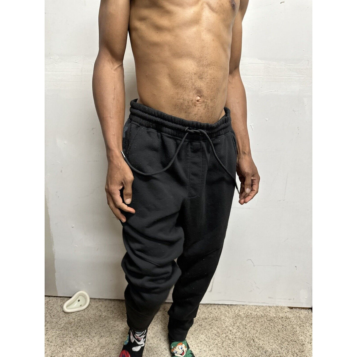 Men’s RBX Black Large With Camo Sweat Pants With Pockets