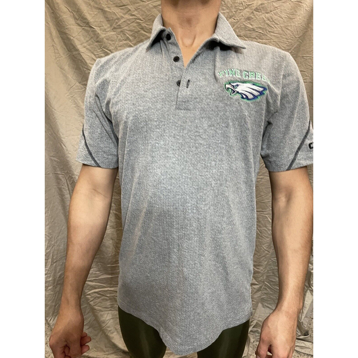 OGIO Gray Polo Shirt medium pine creek high school Eagles