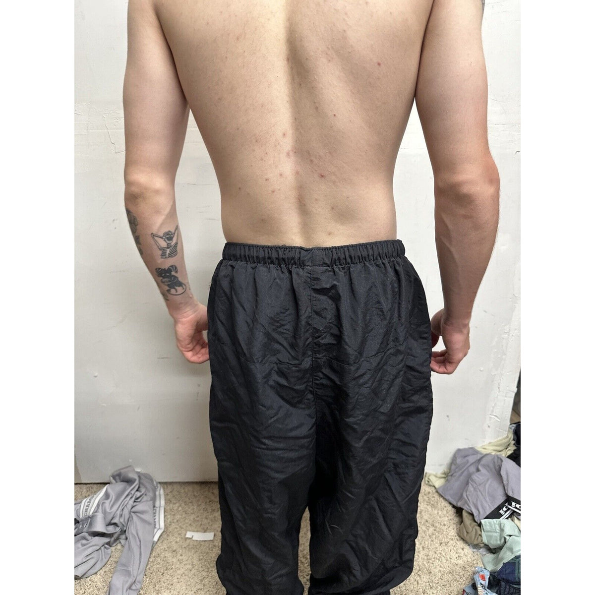 Men’s Army Pants - No Logo - XL Long Black Pt Uniform Bottoms  PFU