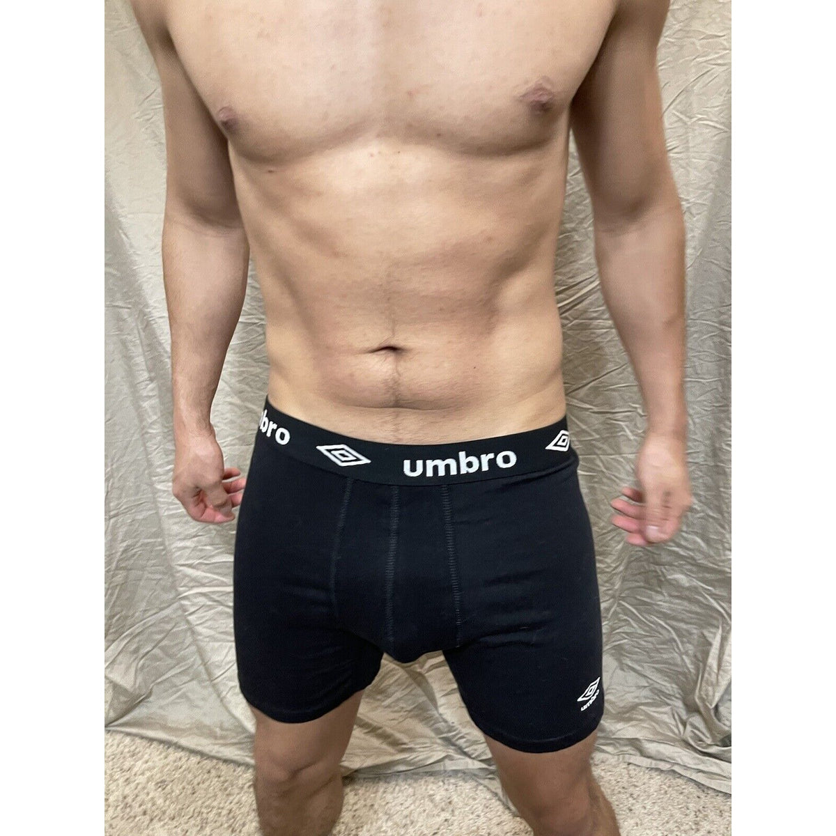 men's medium black umbro boxer briefs