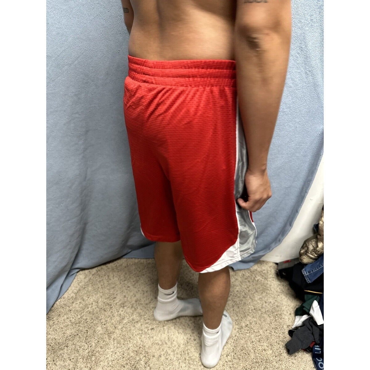 Men’s Red Ohio State Large Colosseum Athletic Shorts With Pockets