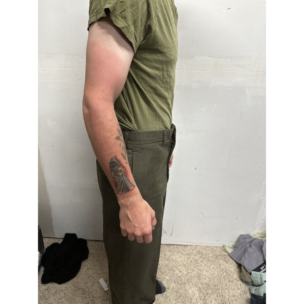 Men’s Jack Threads Medium Olive Green Marine Tshirt Only