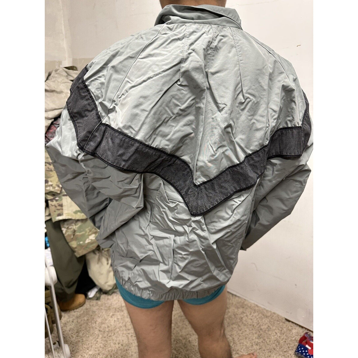 Men’s Army Pt Gray Jacket Small Long Uniform Top