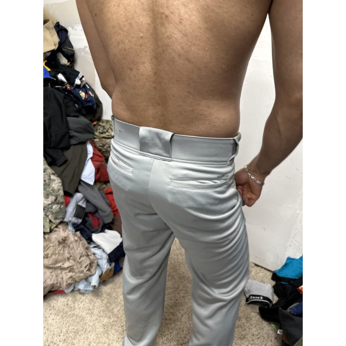 Men’s Small Adidas Baseball Pants Gray Aeroready