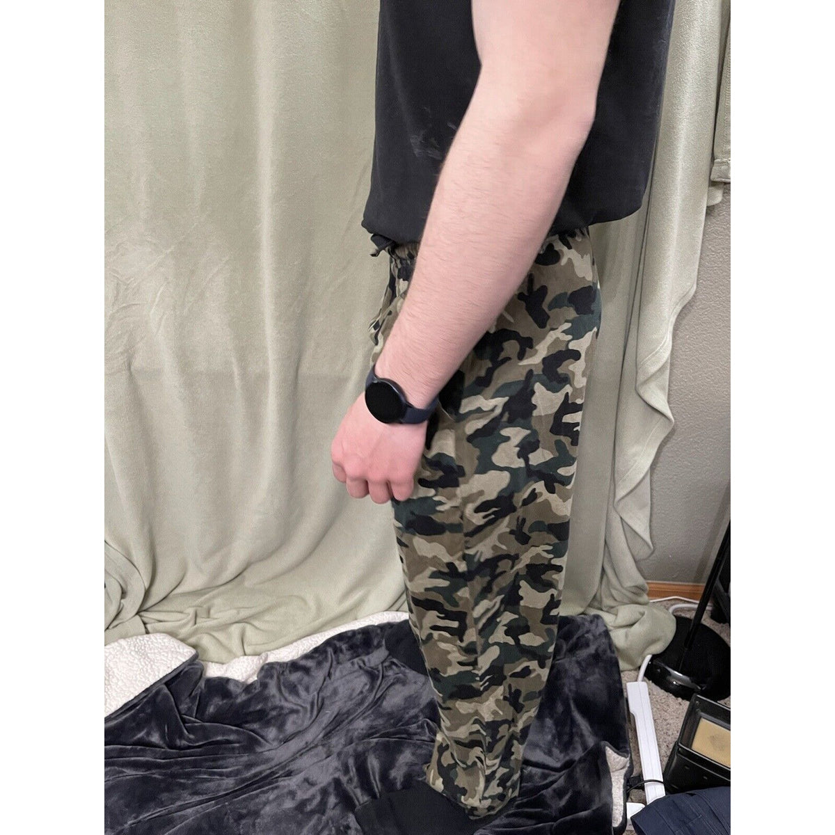 Men’s Medium Cotton Camo Addiction Lounge Pants Sleepwear Pajamas