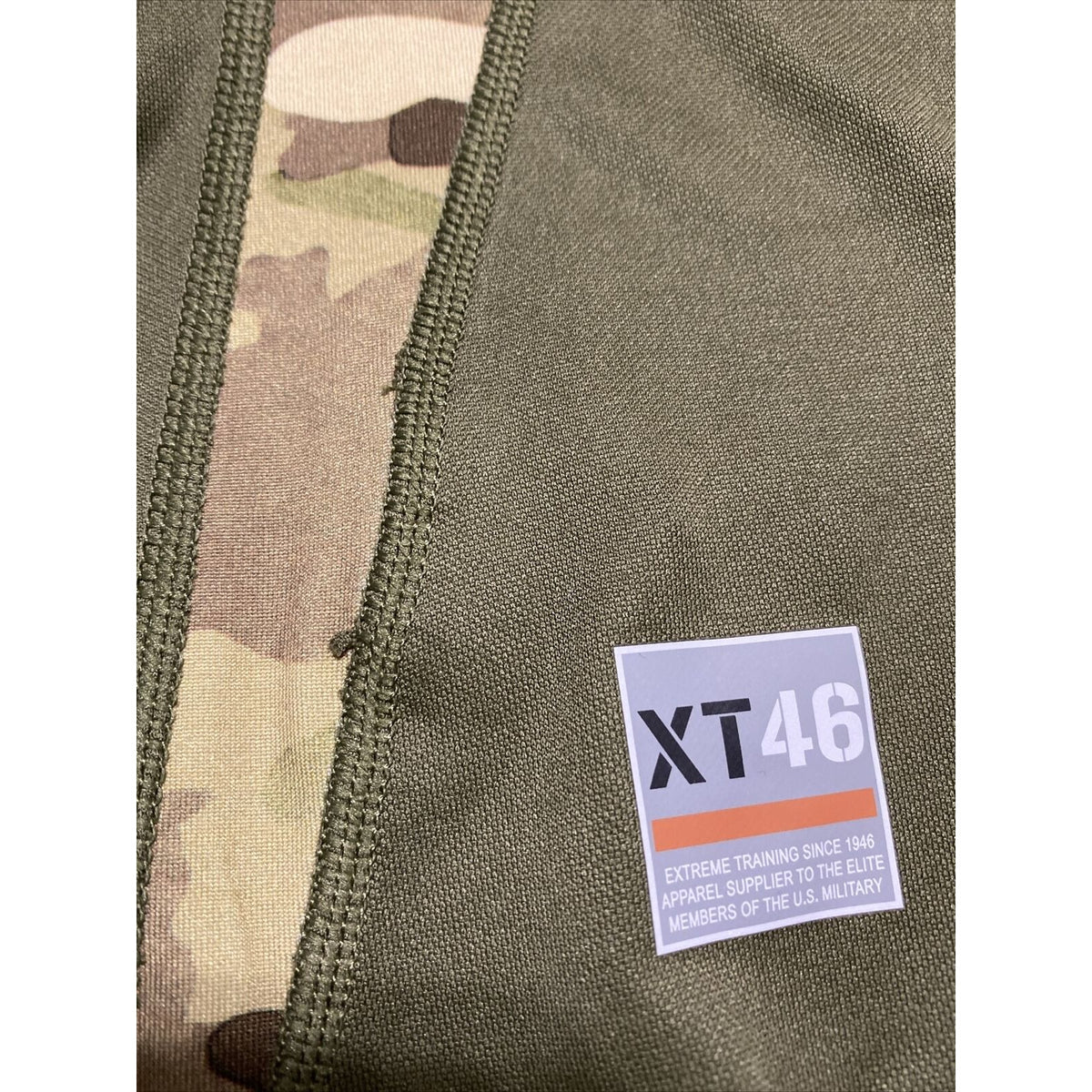 Soffe Extreme Training XT46 Men’s Medium Green Camo Military Polyester Shirt NWT