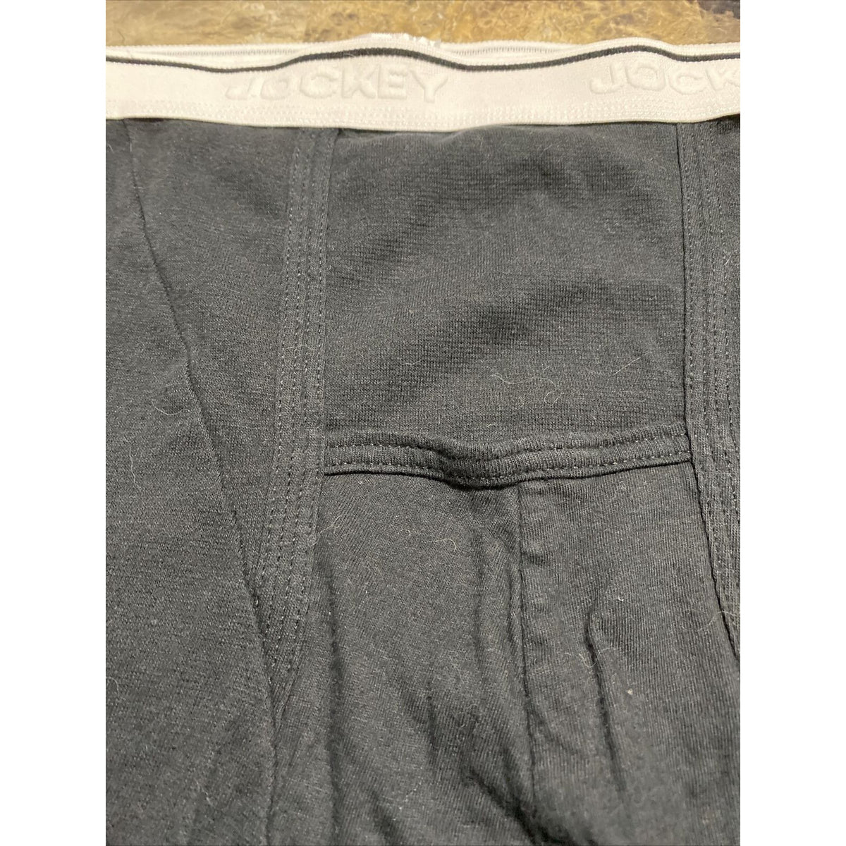 Jockey Men's XL Black & White Band Cotton-blend Boxer Briefs Underwear