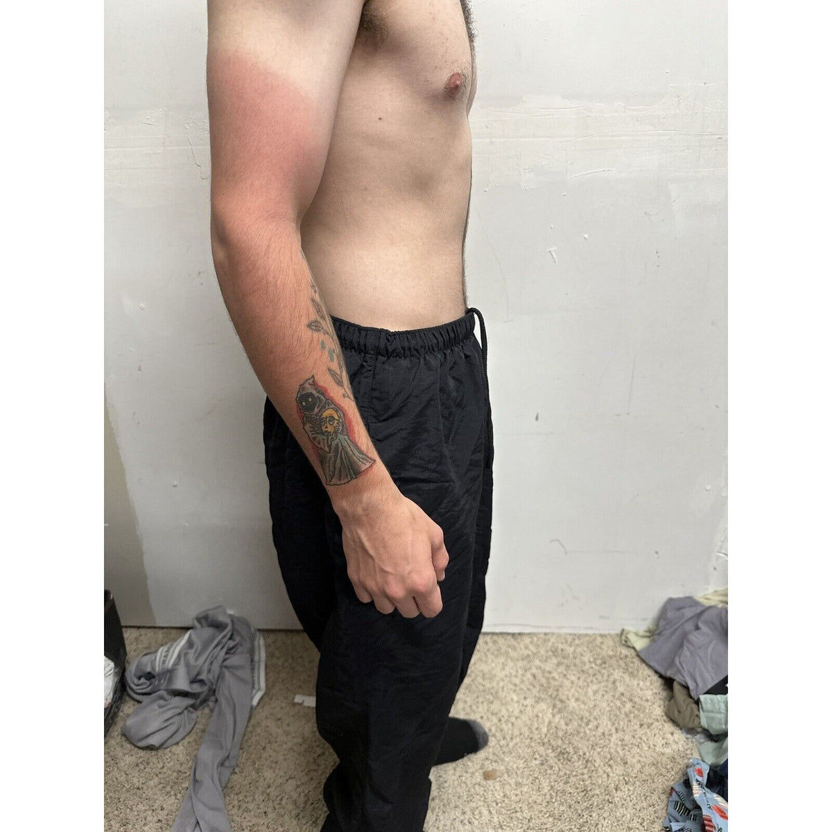 Men’s Army Pants - No Logo - XL Long Black Pt Uniform Bottoms  PFU