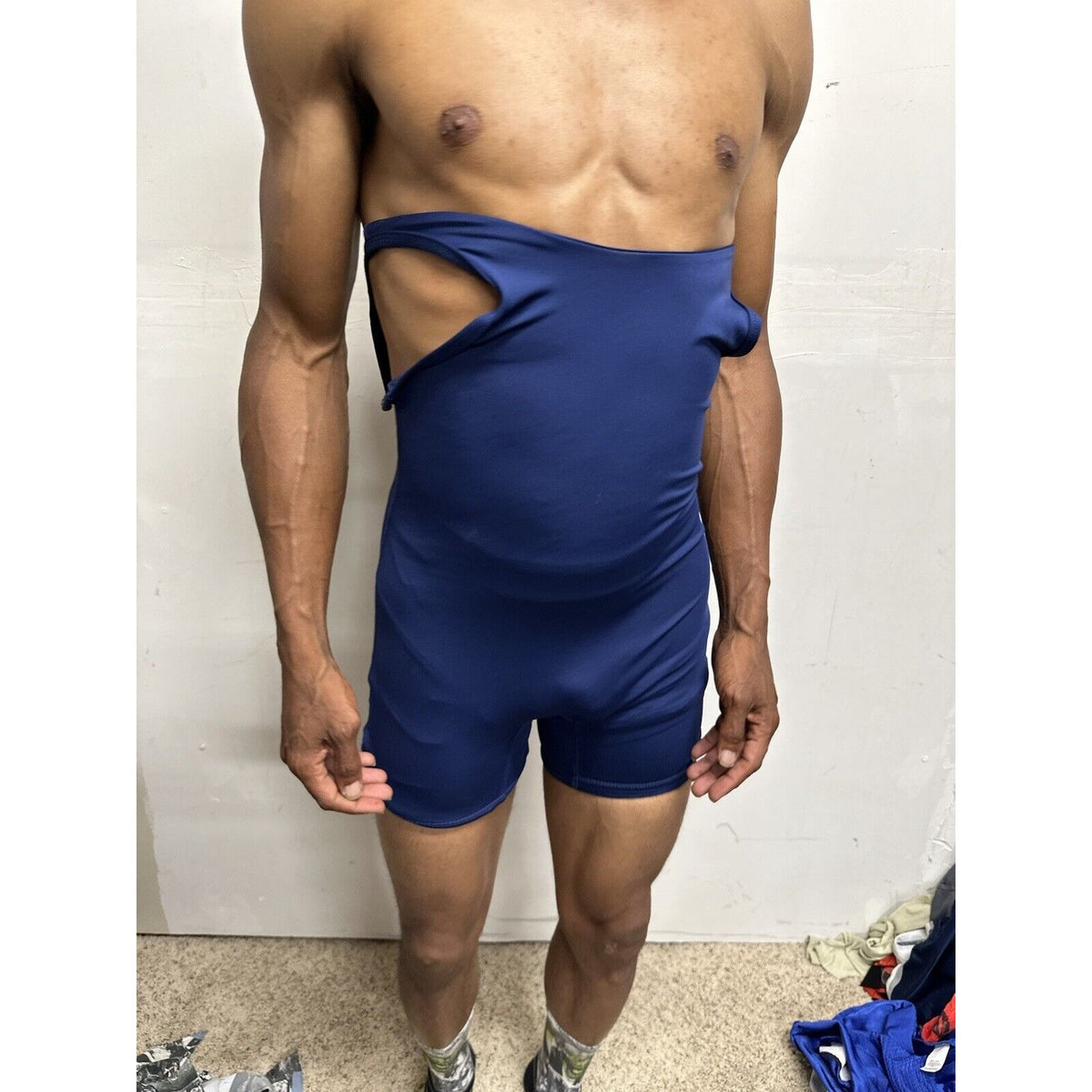 Youth Boy’s XL Wrestling Singlet Navy Blue