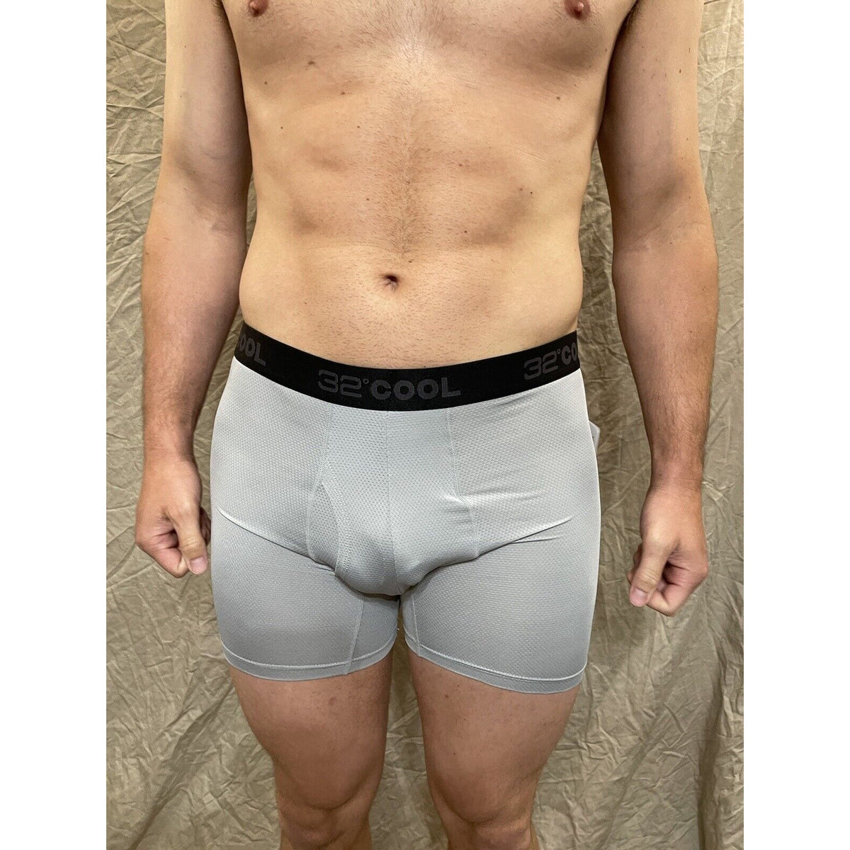 men's Icy Grey 32 degrees cool compression boxer brief Medium