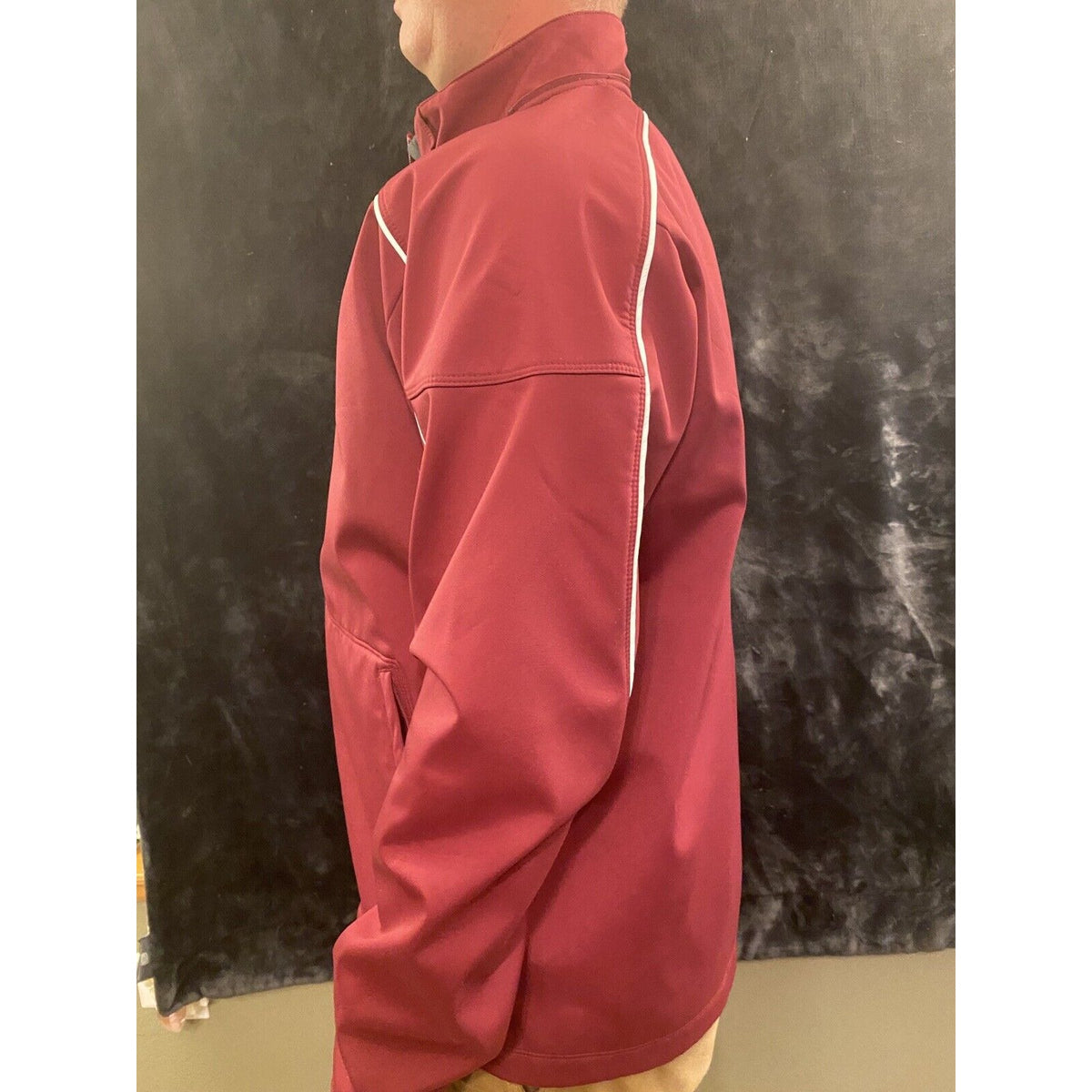 NIKE Team Nike Thick  Fleece Lined Coat Jacket Maroon Warrior Games Men’s Large