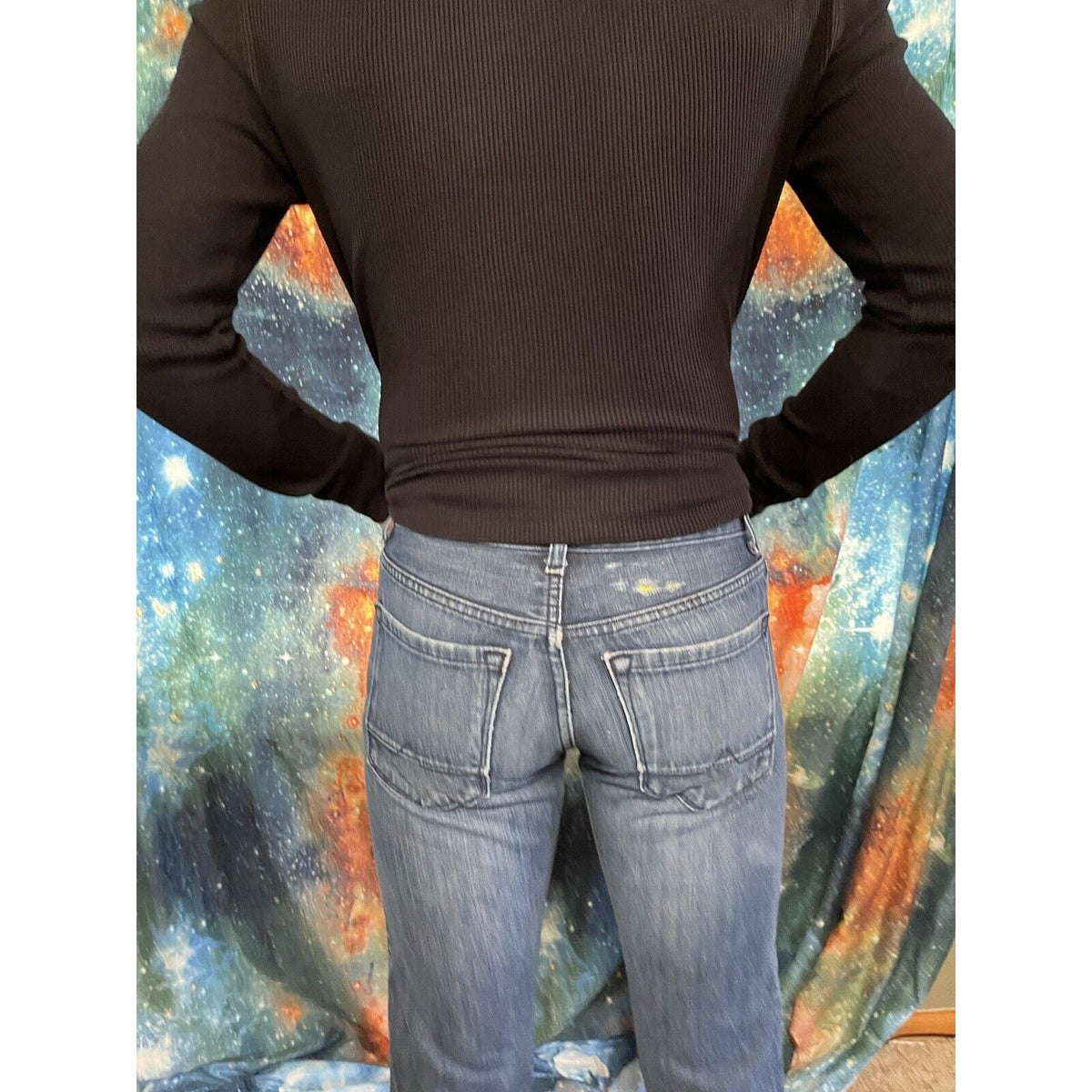 Men’s Urban Pipeline Slim Straight 29 x 30 blue distressed jeans