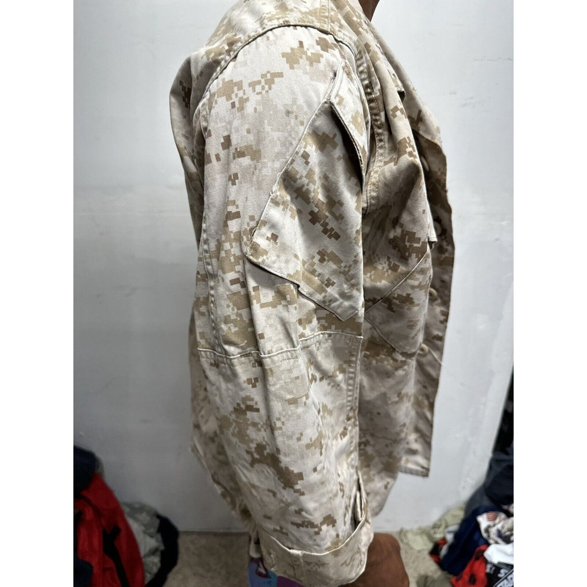 Men’s Medium Short Usmc Marines Blouse Top Uniform Desert Marpat