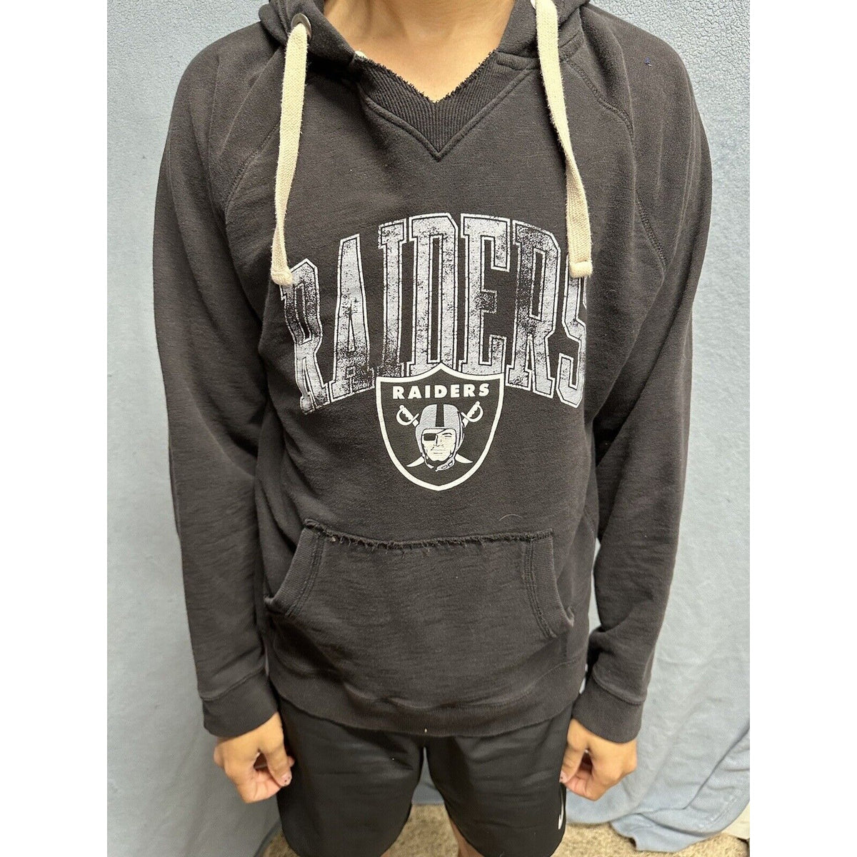 Men’s Black NFL Proline XL Fanatics Pullover Hoodie Raiders Football