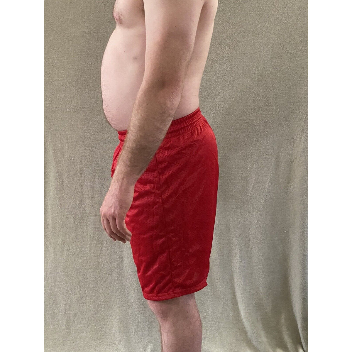 Soffe Intensity Athletic IA Men’s M Scarlet Red Basketball Training Mesh Shorts