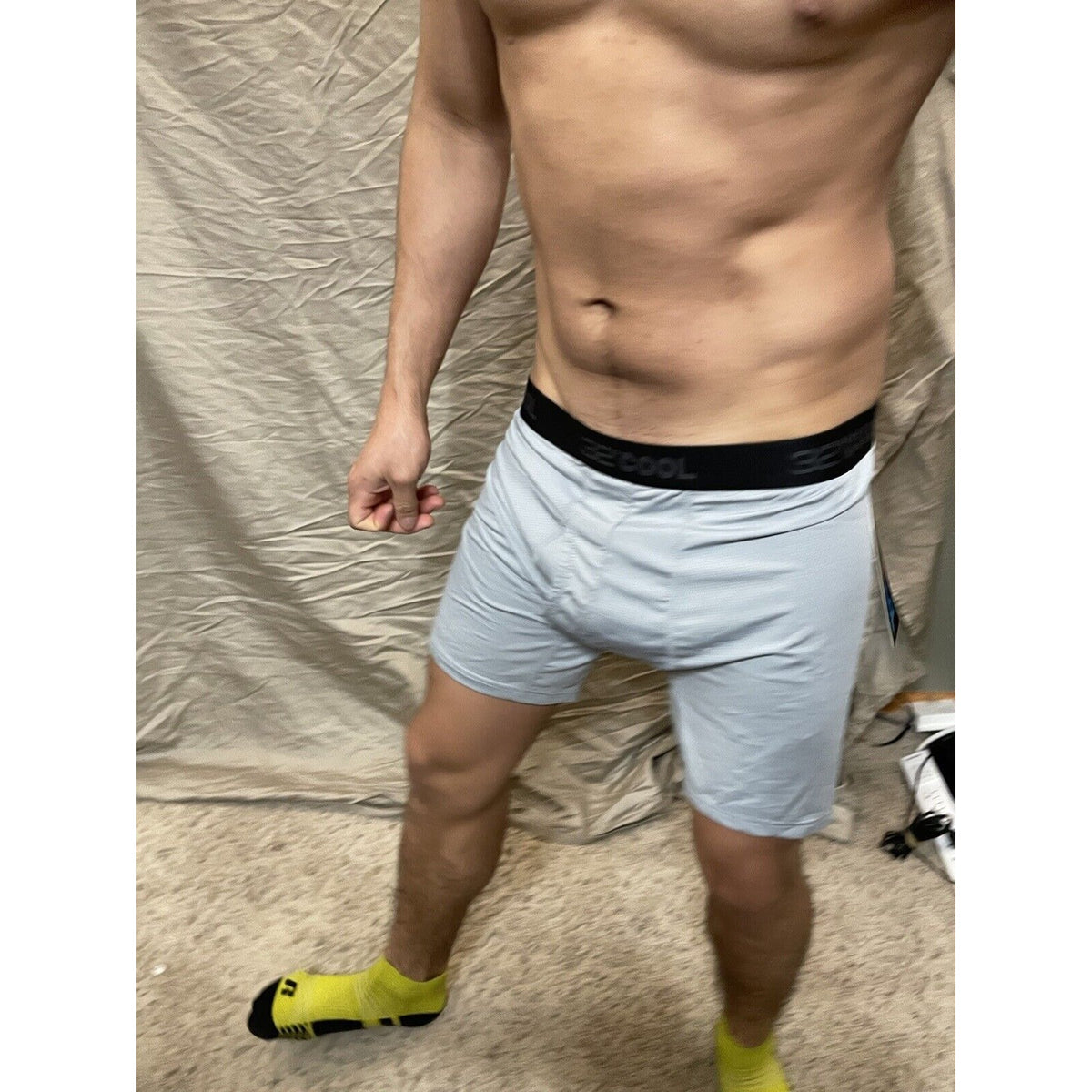 men's 32 degrees cool large icy grey boxer brief