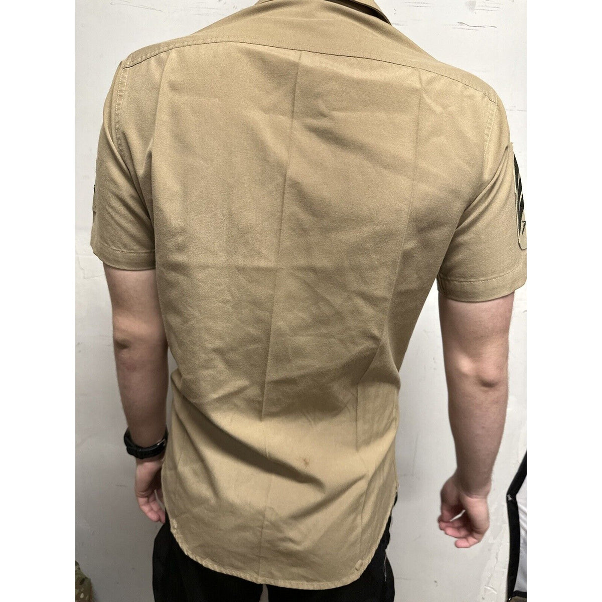 Men’s Medium Usmc Marine Button Up Uniform Shirt