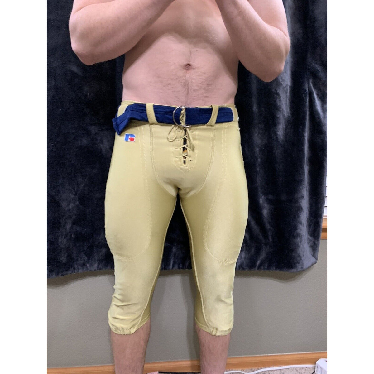 “ET” Football Pants Gold Russell Athletic Size 36