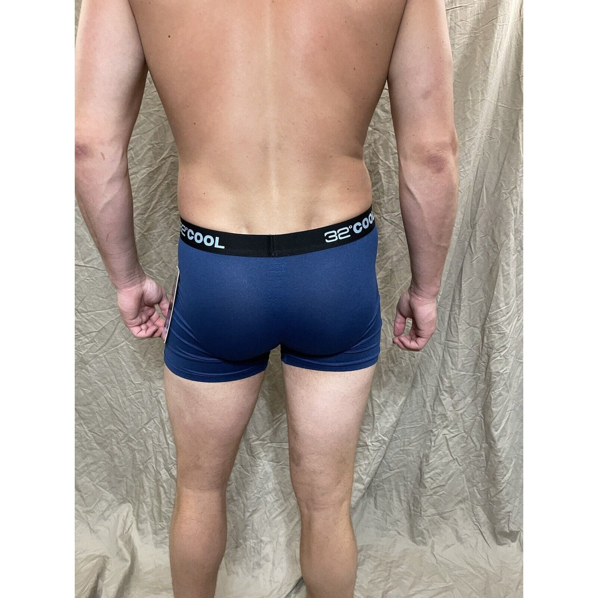 men's 32 degree cool ht royal blue 7% spandex boxer briefs Extra Large