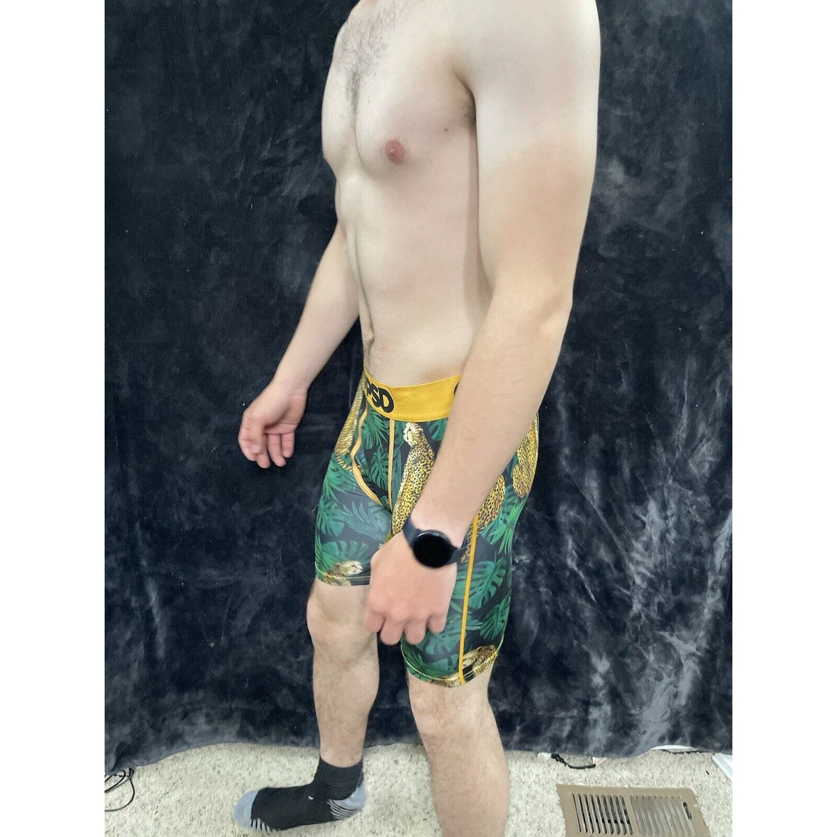 Men’s PSD Leopard Jungle Medium Boxer Briefs Multicolor