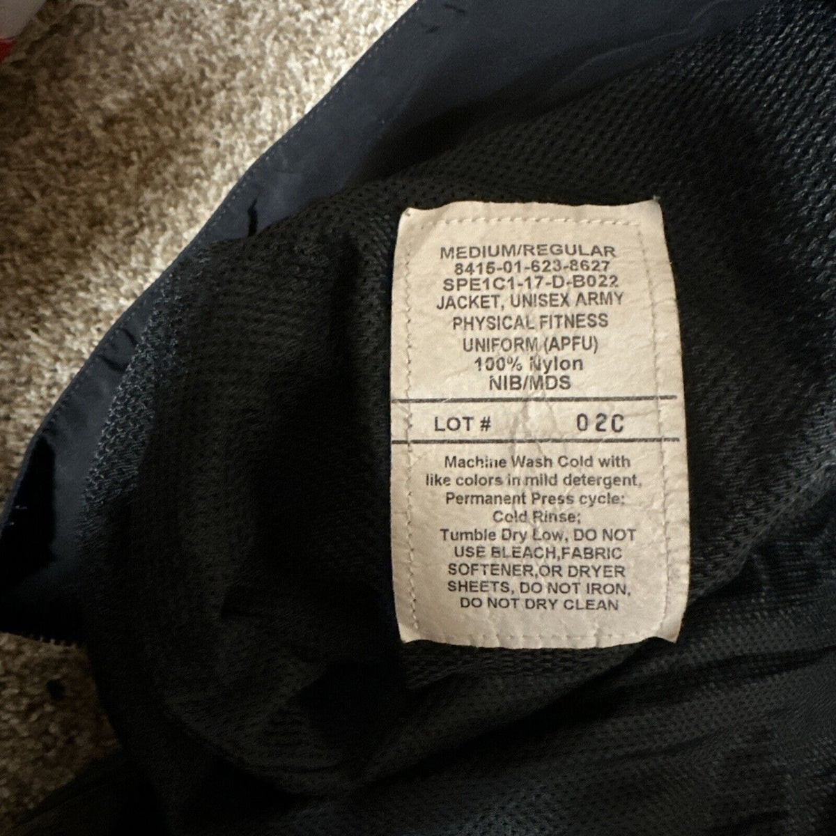 Unisex Us Army Medium Regular Apfu Uniform Jacket Nylon Fitness