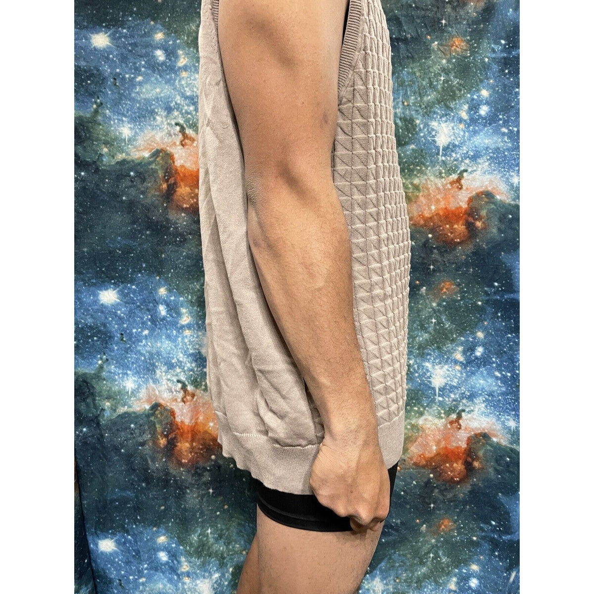 Men’s David Taylor Collection 2XLT Tan Sweater Vest